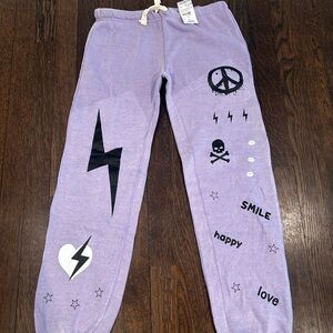 NWT Vintage Havana Light Purple Jogger Sweatpants Size YL 10-12